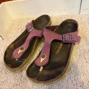 Birkenstock Gizeh Purple size 9